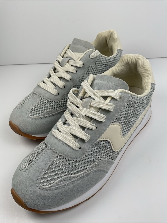 TOP Moda Shoes - Top Moda Griffin-1 Womens Sneakers Size 8 Gray Cream Retro Casual Lace Up Shoes